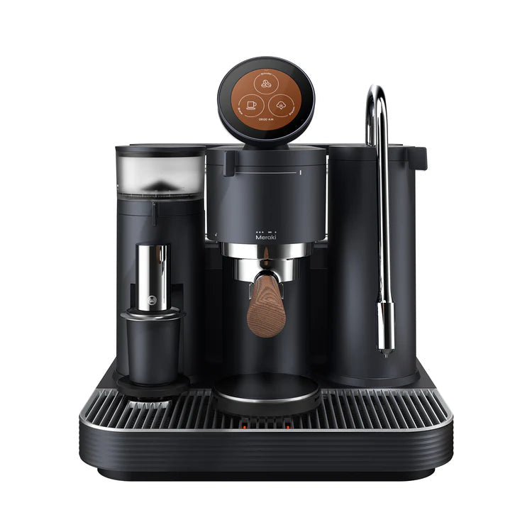 Meraki Gen 2 dual boiler espresso machine, front view