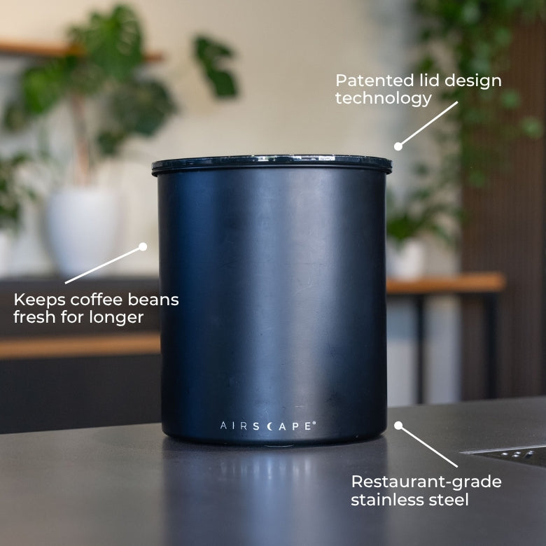 Airscape Coffee Canister 1kg Black
