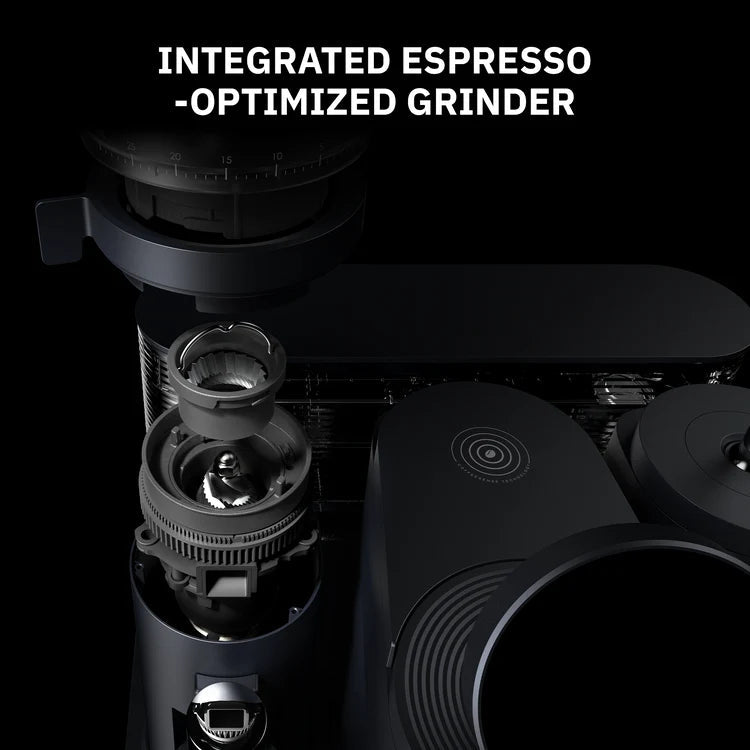 Meraki integrated espresso grinder detail