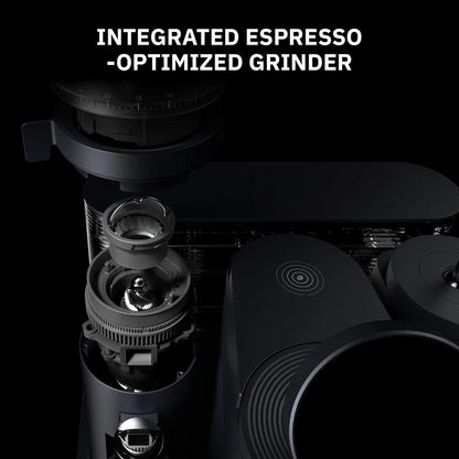 Meraki integrated espresso grinder detail